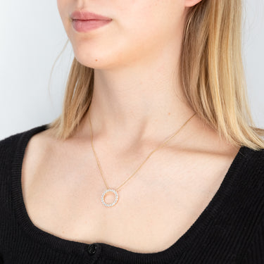 9ct Yellow Gold Refined Cubic Zirconia Pendant