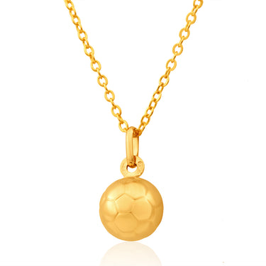 9ct Yellow Gold Soccer Ball Pendant