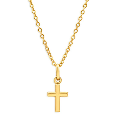 9ct Yellow 14mm Cross Gold Pendant