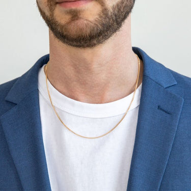 9ct Yellow Solid Gold Curb Dicut 50cm Chain 50Gauge