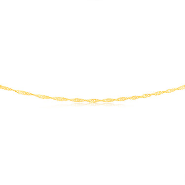 9ct Yellow Solid Gold Singapore 50cm Chain 30 Gauge