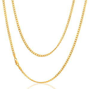 9ct Yellow Gold 45cm 70 Gauge Curb Chain