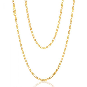 9ct Yellow Gold 55cm 70 Gauge Curb Chain