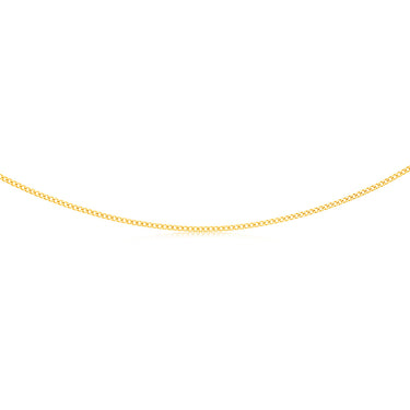 9ct Yellow Solid Gold 55cm 70 Gauge Curb Chain