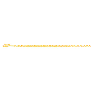 9ct Yellow Gold Figaro Anklet