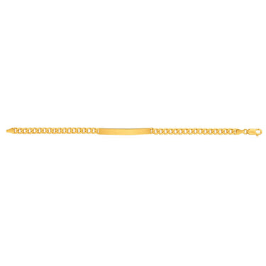 9ct Yellow Gold Curb 18.5cm ID Bracelet