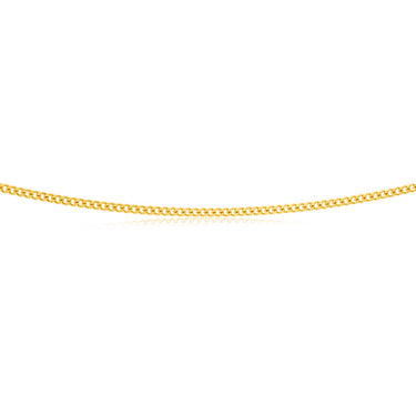 9ct Yellow Solid Gold Curb "Colt" Chain
