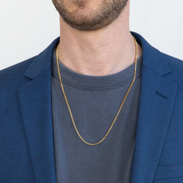 9ct Yellow Solid Gold Curb "Colt" Chain