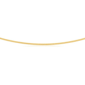 9ct Yellow Gold 50 Gauge Curb Chain 50cm