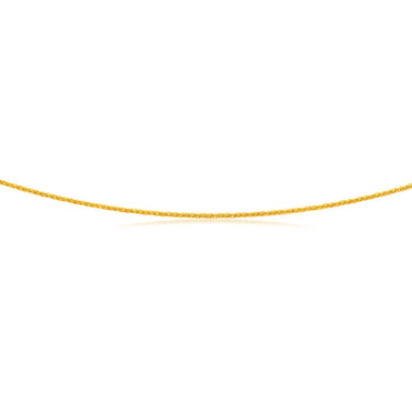 9ct Yellow Gold Silver Filled Wheat Extend 50cm Chain