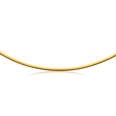 9ct Yellow Gold & White Gold Silver Filled Omega Reversible Chain