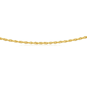 9ct Yellow Gold Silver Filled Singapore 45cm Chain 25 Gauge