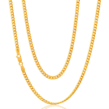 9ct Yellow Gold 80cm 80 Gauge Curb Chain