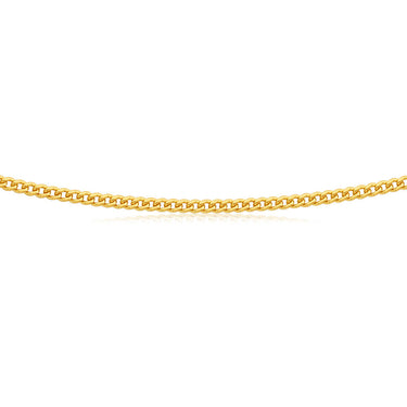9ct Yellow Gold 80cm 80 Gauge Curb Chain