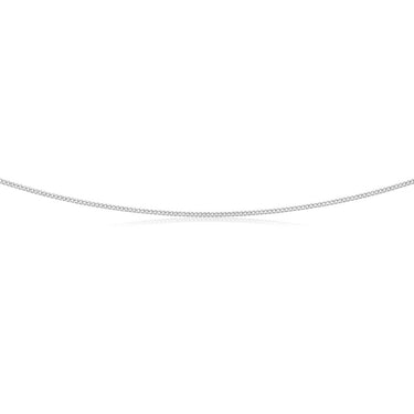 9ct Gorgeous White Gold Silver Filled Curb Chain