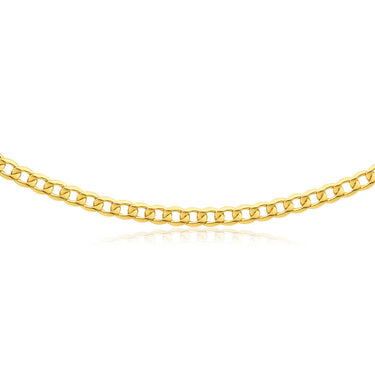 9ct Yellow Gold Copper Filled Curb Chain