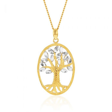 9ct Yellow Gold Tree Of Life Pendant