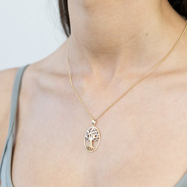 9ct Yellow Gold Tree Of Life Pendant