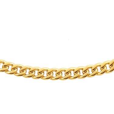 9ct Yellow gold Copper Filled Flat Curb 60cm 190 Gauge Chain