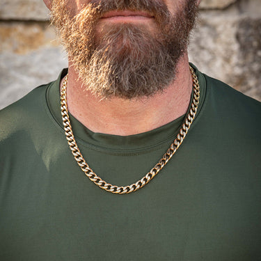 9ct Yellow Solid Gold Curb 55cm Chain