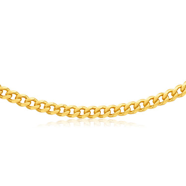 9ct Yellow Solid Gold "Theo" Curb Chain