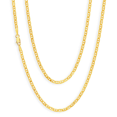 9ct Yellow Solid Gold Dazzling Anchor 50cm Chain