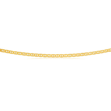 9ct Yellow Solid Gold 80 Gauge 60cm Anchor Chain