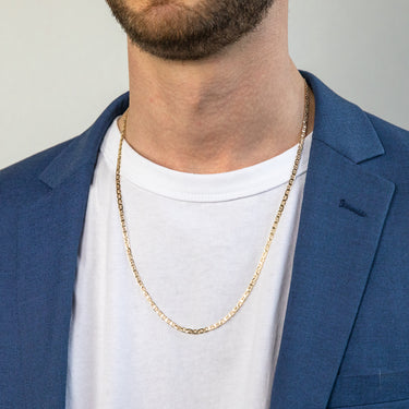 9ct Yellow Solid Gold 80 Gauge 60cm Anchor Chain