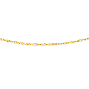 9ct Yellow Solid Gold Singapore 50cm Chain 40 Gauge
