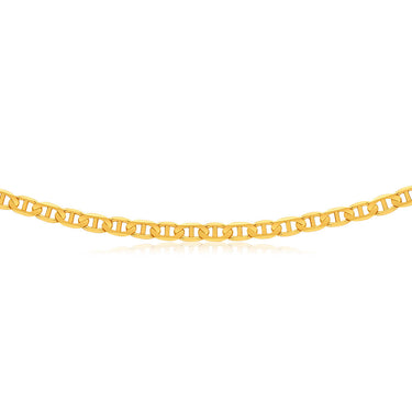 9ct Alluring Yellow Solid Gold 55cm Anchor Chain