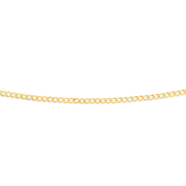 9ct Yellow Solid Gold 55cm  "Cronos" Curb Chain