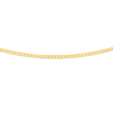 9ct Yellow Solid Gold 60cm 120 Gauge Curb Chain