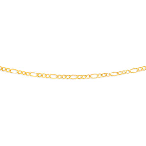 9ct Charming Yellow Gold Figaro Chain
