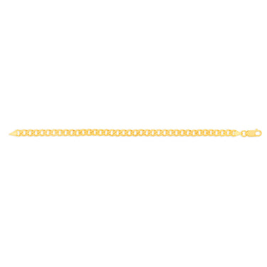 9ct Yellow Solid Gold Enticing Curb Bracelet