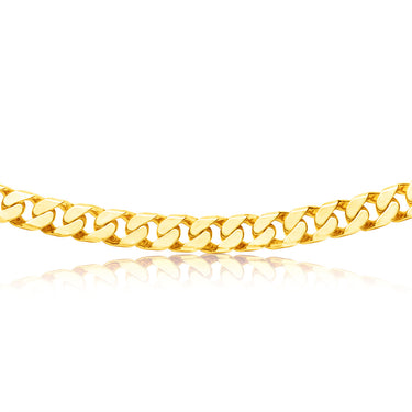 9ct Yellow Solid Gold 300 Gauge 55cm Curb Chain