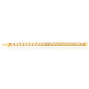 9ct Yellow Gold Mesh 19cm Bracelet
