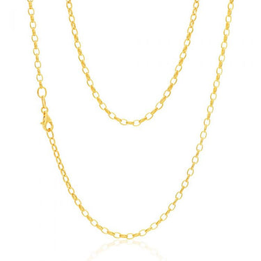9ct Yellow Solid Gold Enticing Belcher Chain