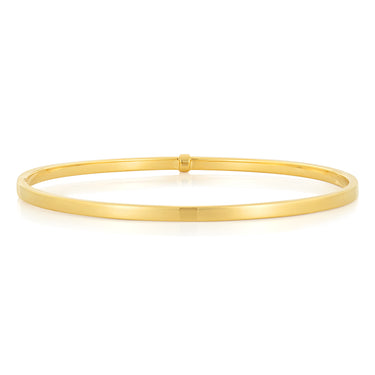 9ct Yellow Gold 65mm Bangle