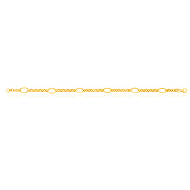 9ct Yellow Gold 19cm Belcher Bracelet