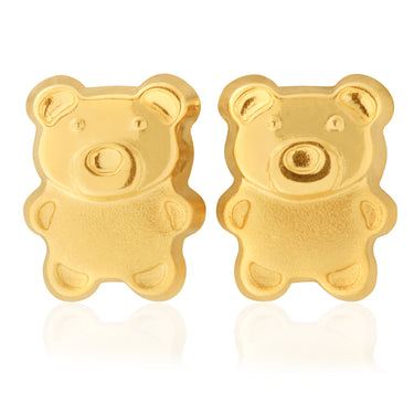 9ct Yellow Gold Piglet Stud Earrings