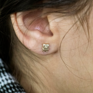 9ct Yellow Gold Piglet Stud Earrings