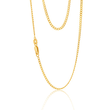 9ct Yellow Gold 50cm Curb Chain