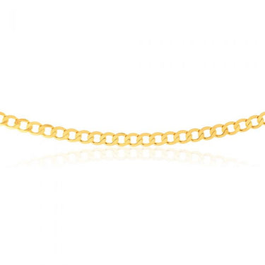 9ct Yellow Gold 55cm Curb Chain