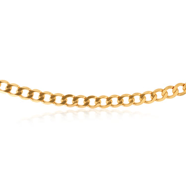 9ct Yellow Gold 55cm Curb Chain