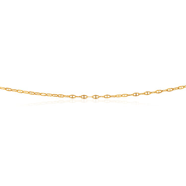 9CT Yellow Gold Mini Flat Rambo 45cm Chain