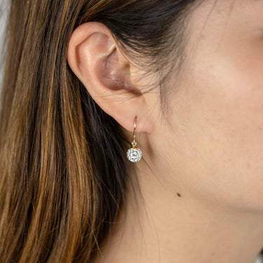 9ct Yellow Gold Filigree 8mm Ball Drop Earrings