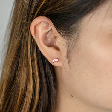 9ct Yellow Gold Dolphin Stud Earrings