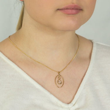 9ct Yellow Gold Infinity Heart Pendant