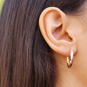 9ct Fancy Hoop Earrings