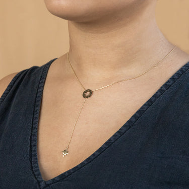 9ct Yellow Gold Star Pendant On 43cm Chain